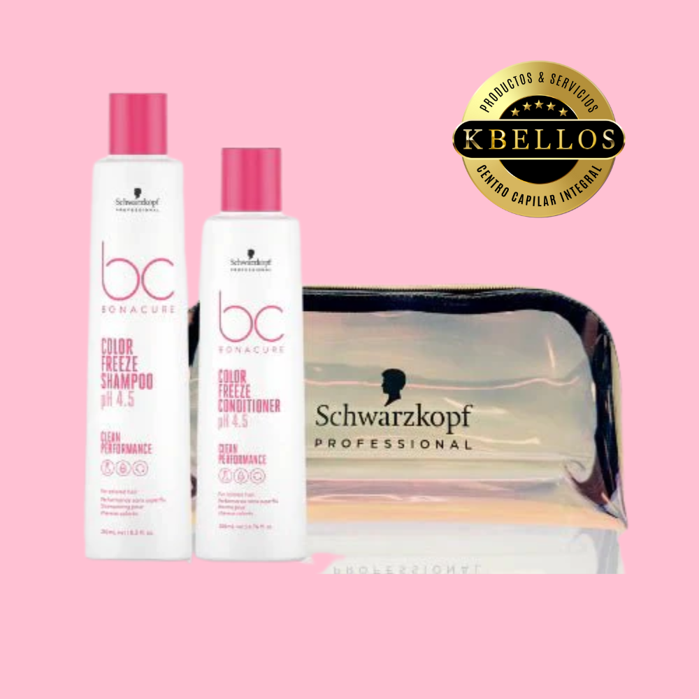 Pack Shampoo + Acondicionador + Estuche - BC COLOR FREEZE pH 4.5