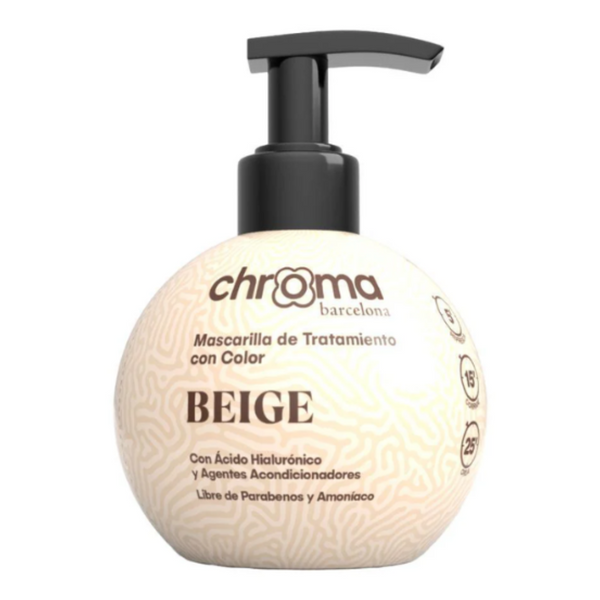 CHROMA BARCELONA - BEIGE - Mascarilla con Color - 250ml