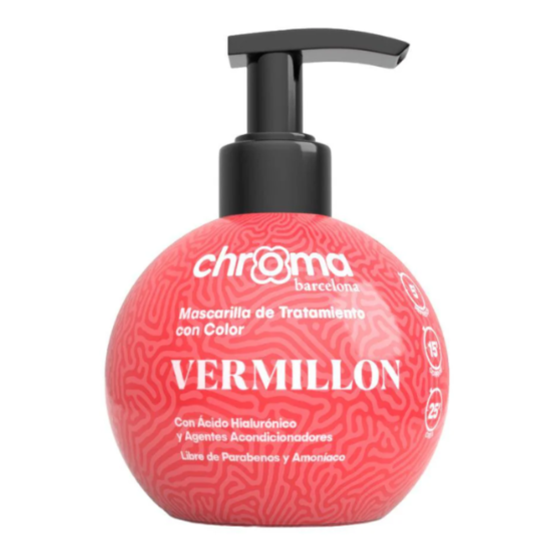 CHROMA BARCELONA - VERMILLÓN- Mascarilla con Color - 250ml