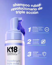 TripleBright™ shampoo violeta con defensa antioxidante