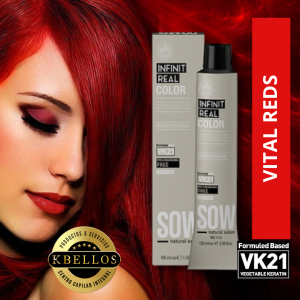 INFINIT REAL COLOR – VITAL REDS- Coloración Permanente – 100ml
